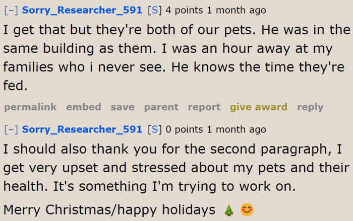 Although the OP was judged for what she did wrong, she appreciates a Redditor's advice.