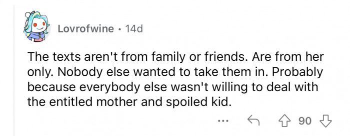 The family probably doesn't want to get involved.