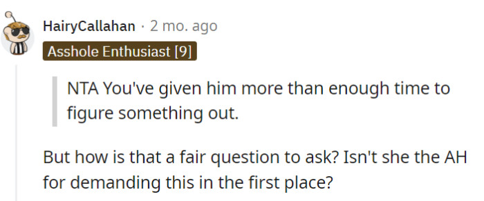 Enough time has been given, apparently...