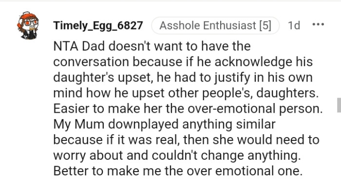 He Had to Justify in His Own Mind