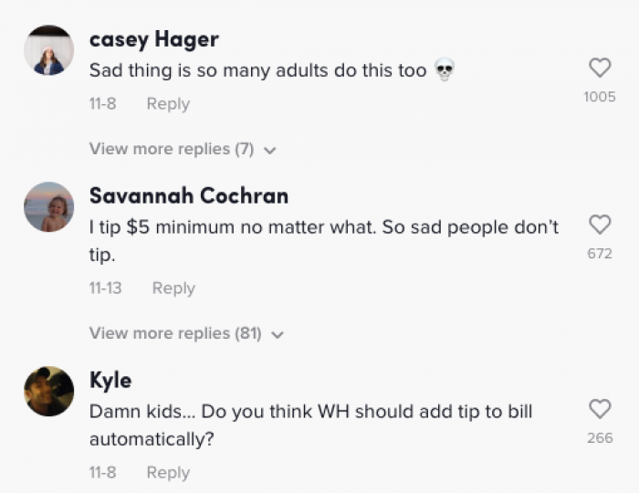 This is when the comments really started rolling in.