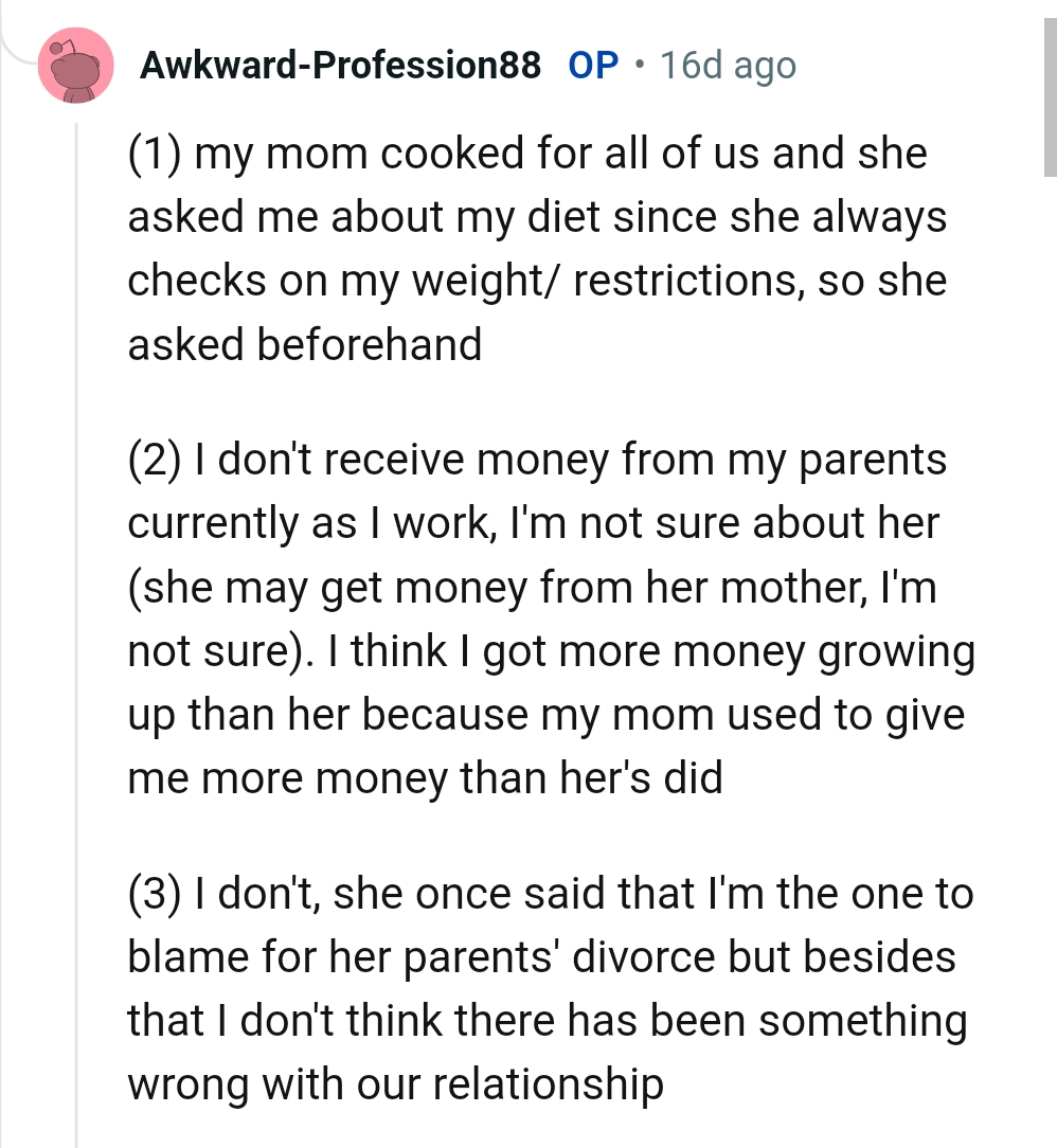 And the OP replies...