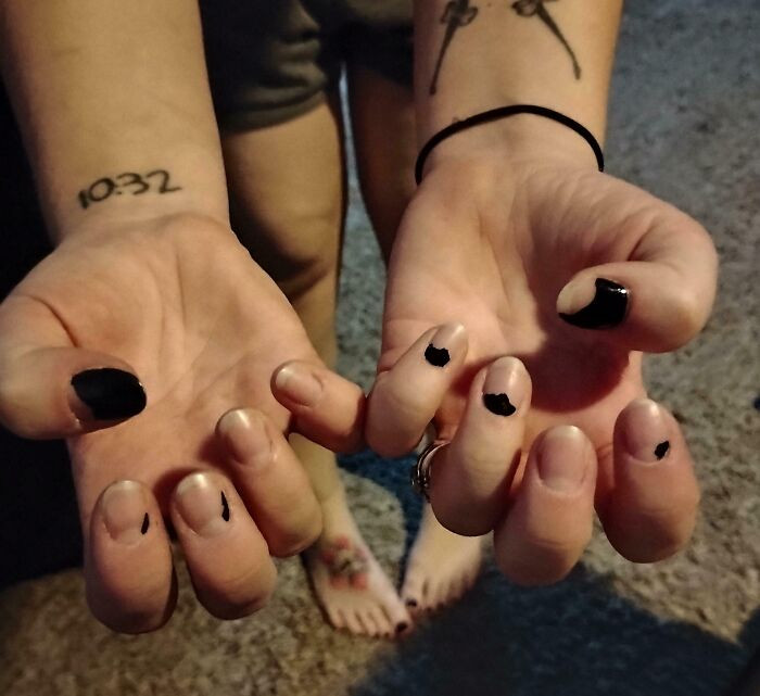 "My Nails Less Than 24 Hours After Paying $60 To Have Them Painted"