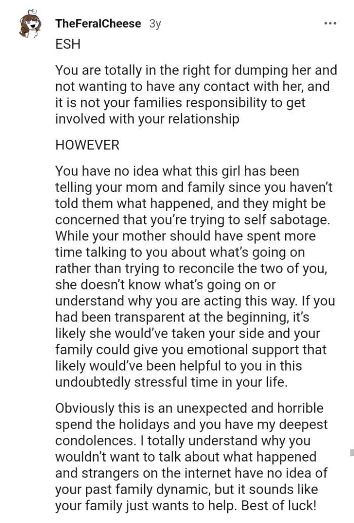 You have no idea what this girl has been telling your mom