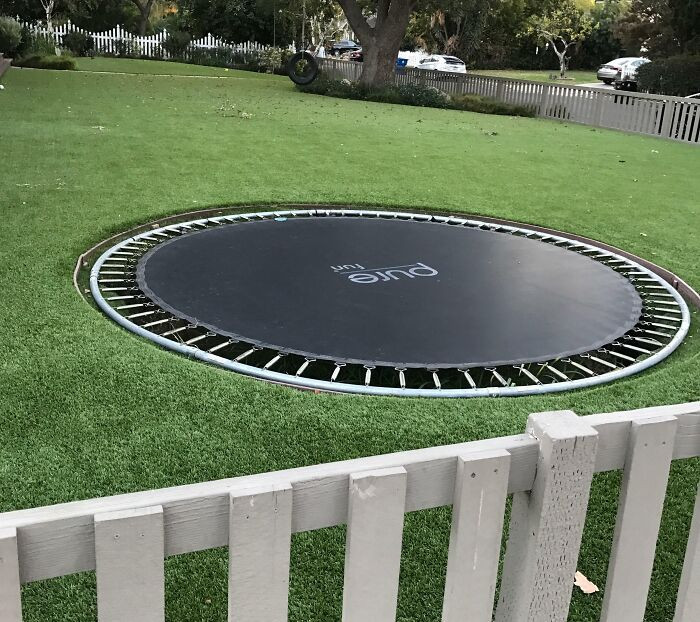 Trampoline for children.