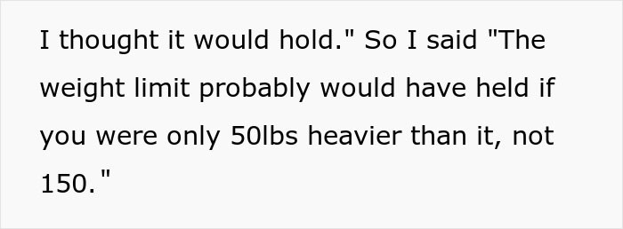 I thought it would hold