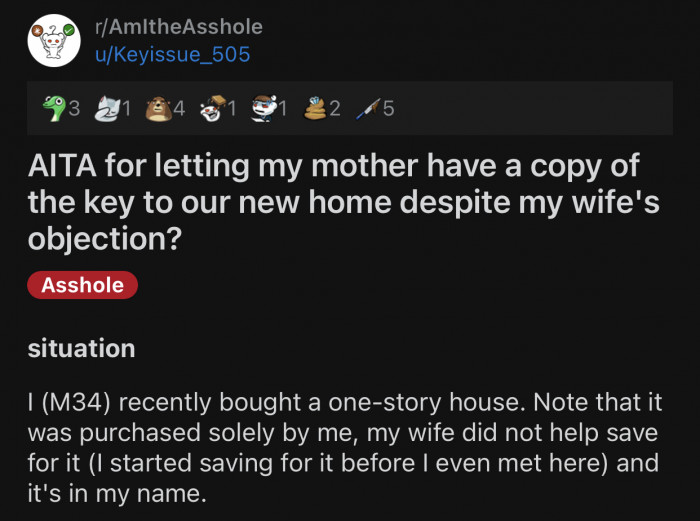 Here's the original post by Reddit user u/Keyissue_505: