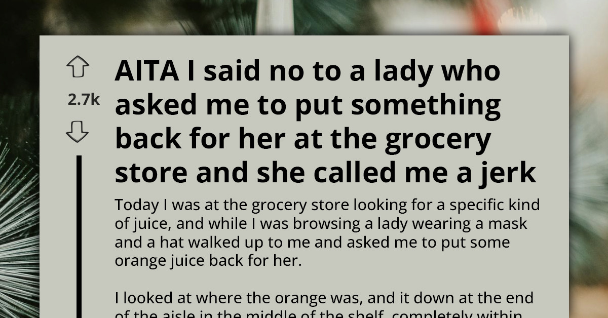 Grocery Shopper Sparks Unexpected Confrontation After Refusing To Help Older Woman Put Item Back On Shelf