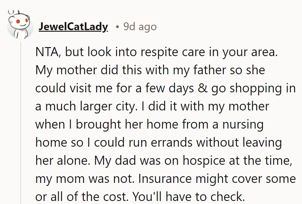 Respite care: the caregiver's secret weapon for guilt-free breaks. Like a vacation, but with insurance.