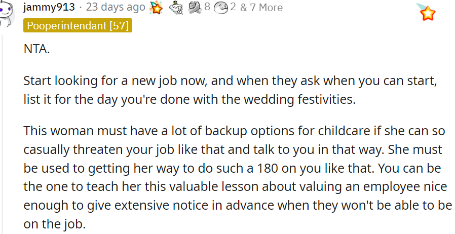 1. Start looking for a new job