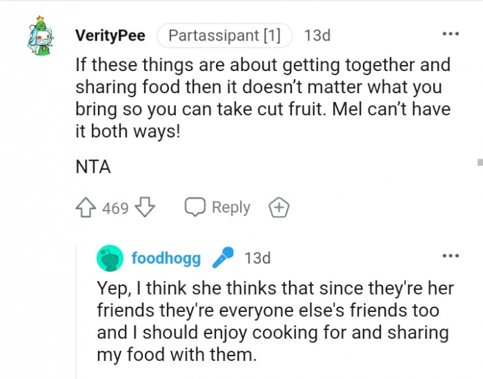 Mel can't have it both ways