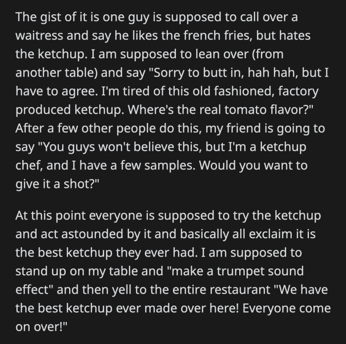 They are supposed to repeat this 