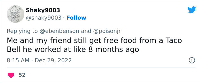 22. Free food at Taco Bell