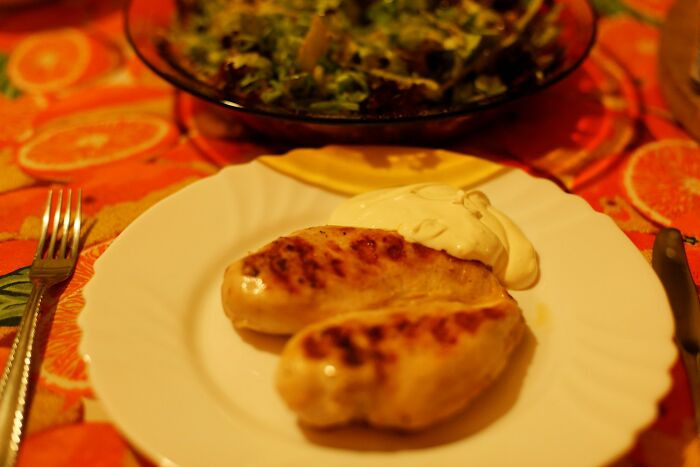 13. “I was going to make perfect tender and juicy chicken breast with a sous vide stick but my mom decided to overrule me behind my back by turning the temperature up from 65C to 90C 