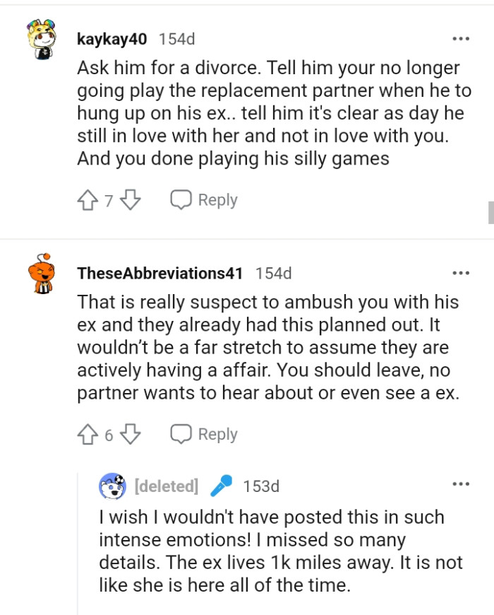 It's Clear as Day OP's Husband Is Still in Love with the Ex