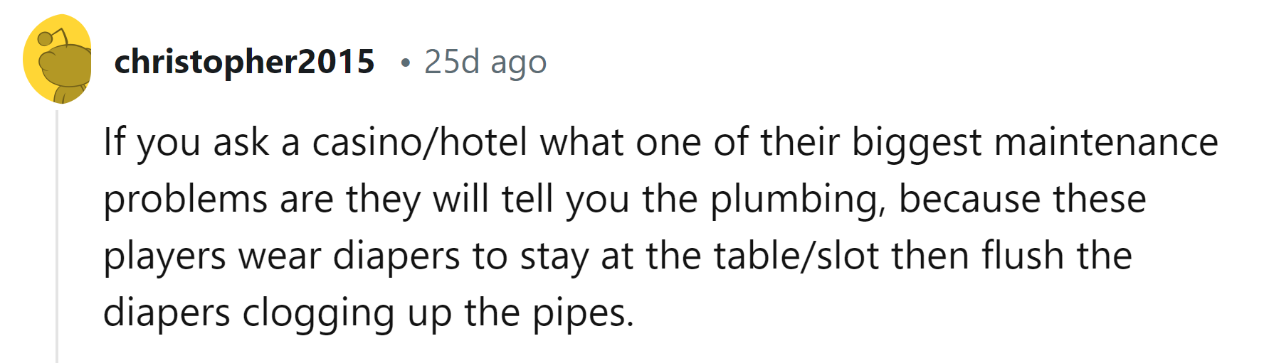 20. Flushing diapers