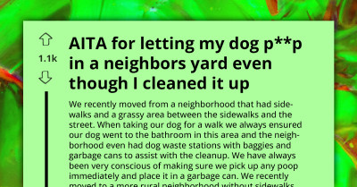 "It's Cruel To My Dog" - Neighbor Upset Over Dog P**ping In Yard Despite Immediate Cleanup