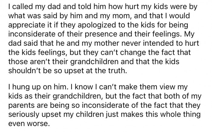 Both parents were inconsiderate with their actions.