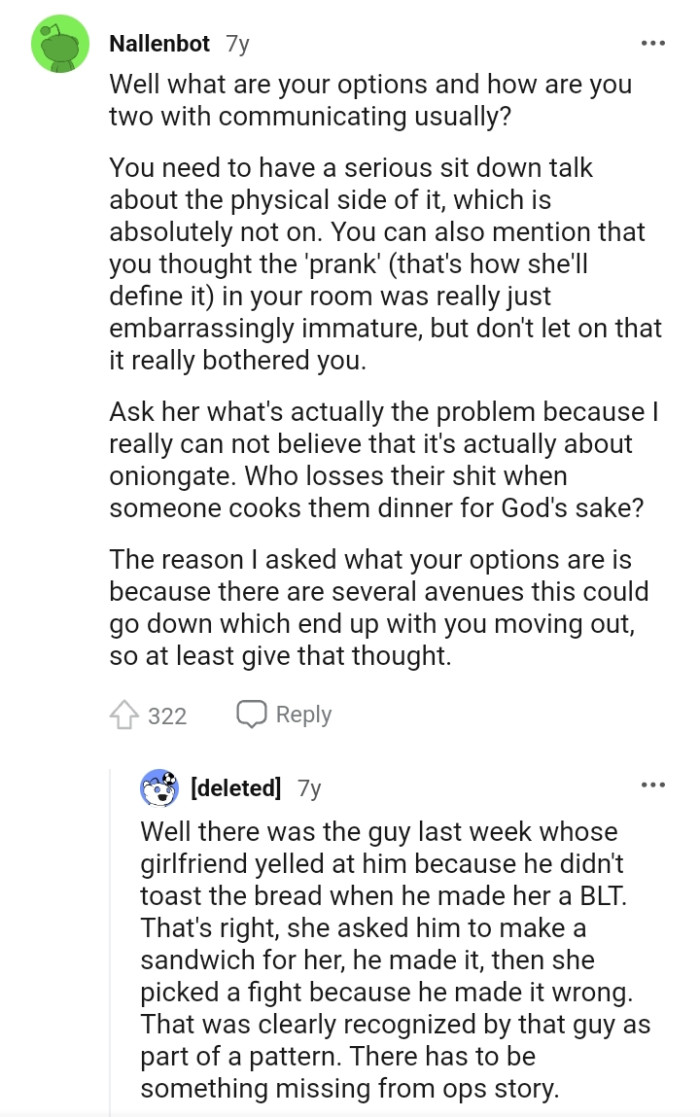 The OP needs to have a serious sit-down talk about the physical aspect of it