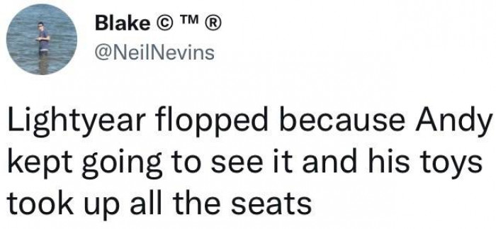 9. He could have at least gotten tickets for all of them.