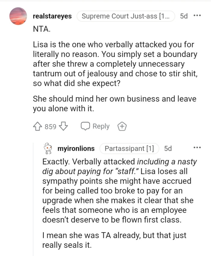 She threw an unnecessary tantrum out of jealousy