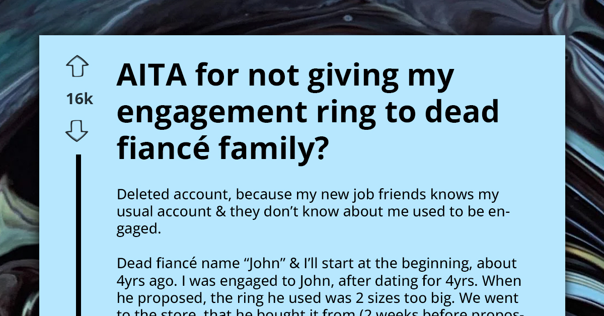 Lady Comes Under Fire By Her Late Fiance's Family For Refusing To Return Her Engagement Ring