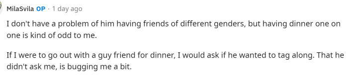 OP responded to the comment above and gave more insight into how she's feeling about this whole thing and what she would have done.