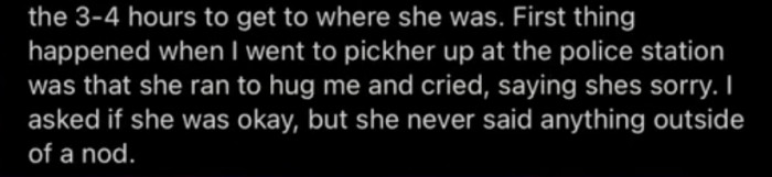 OP doesn't know what that stranger did to her daughter