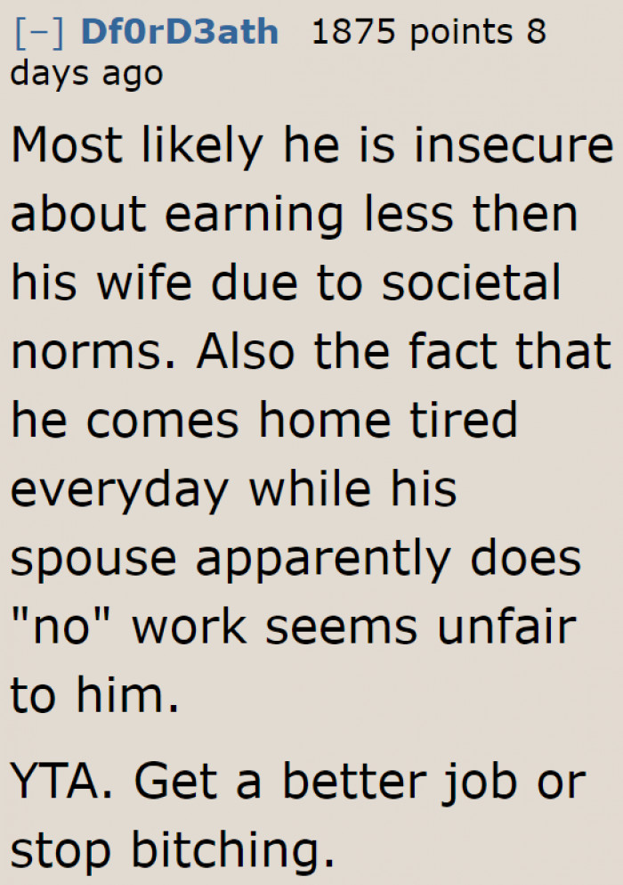 He needs to stop whining and look for another job that doesn't make him this tired.