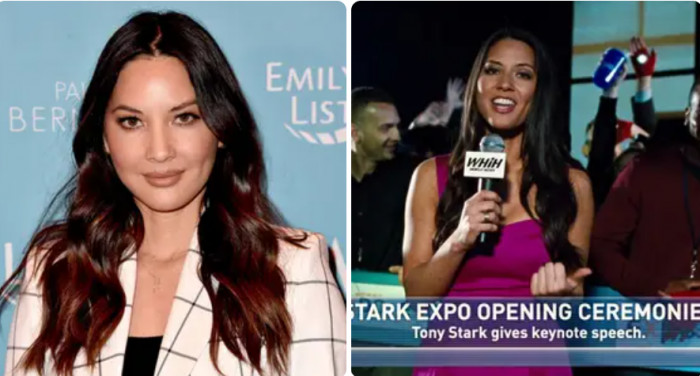 1. Olivia Munn starred as a TV reporter in Iron Man 2.