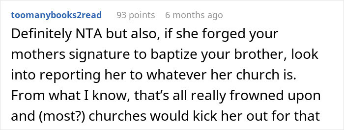 That is really frowned upon