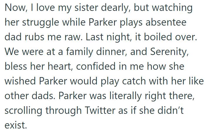 The last incident of BIL's absentee parenting frustrated the OP: