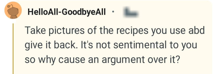 The OP can just take pictures and return it