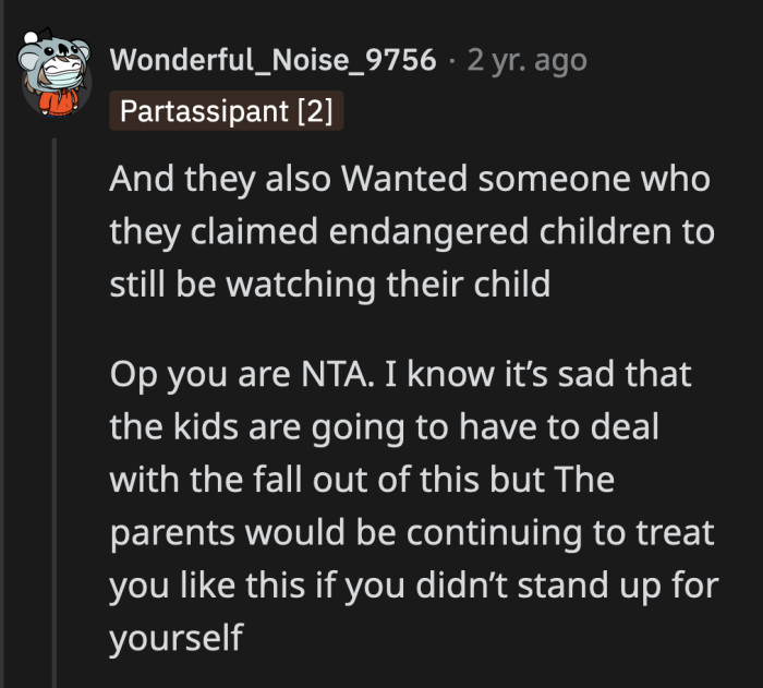 If a babysitter put your kids in danger, would you still trust them around your kids?