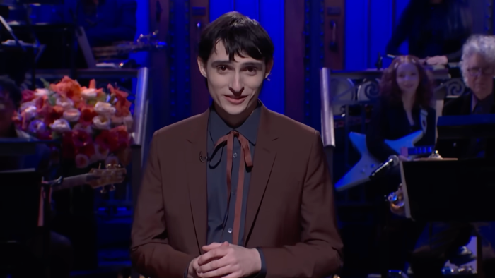 Finn Wolfhard performing on SNL, sparking social media sensitivity discussion