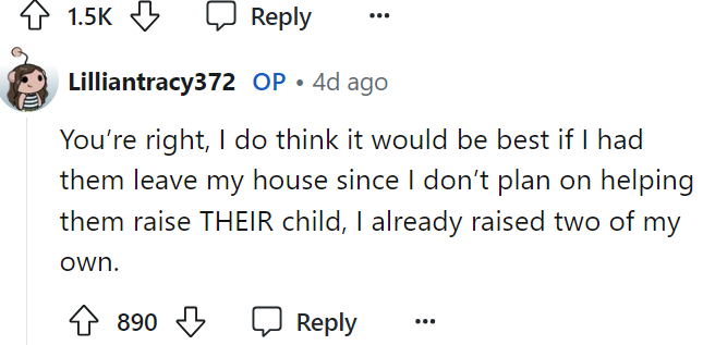 OP responded to the comment above, saying that she thinks she probably should remove them from her home.