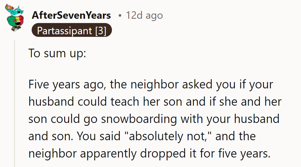 Looks like her 'absolutely not' had some staying power—five years and counting!