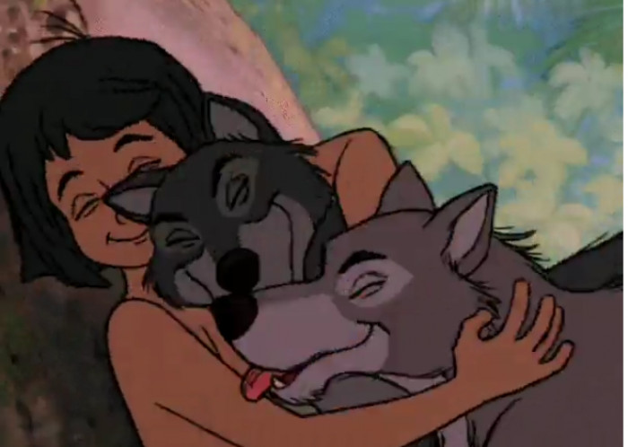 4. Dog kisses from The Jungle Book.