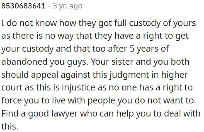 It's unjust to be forced to live with people you don't want to.