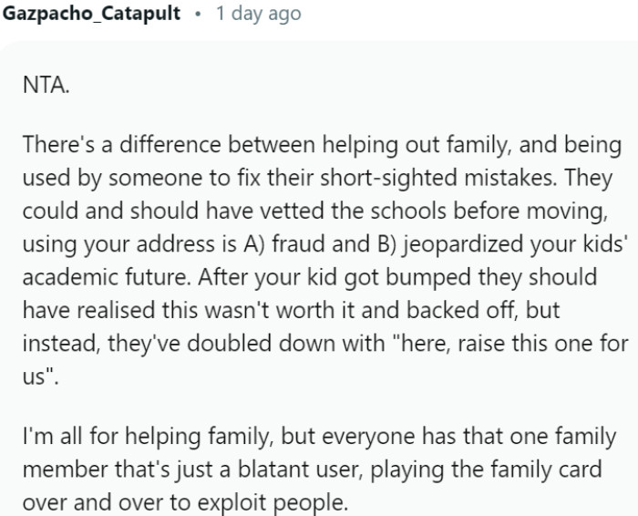 Balancing assistance with personal boundaries in a challenging situation