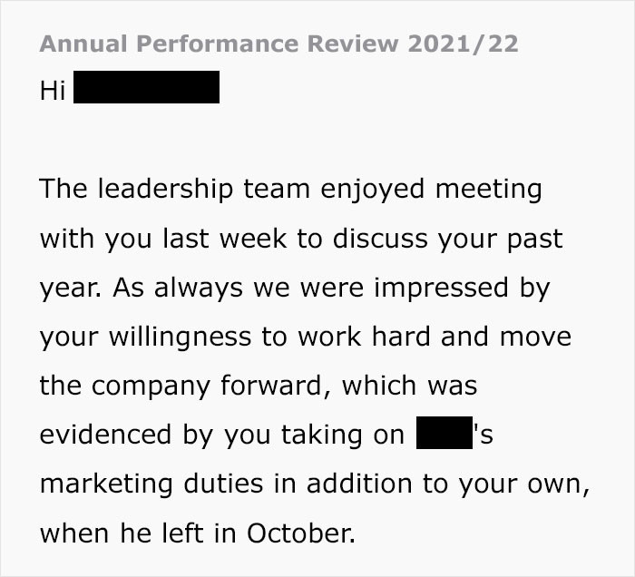 The Management Was Impressed