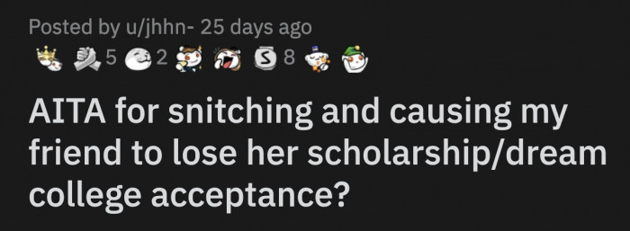 Some people have been saying OP robbed Tia of her education