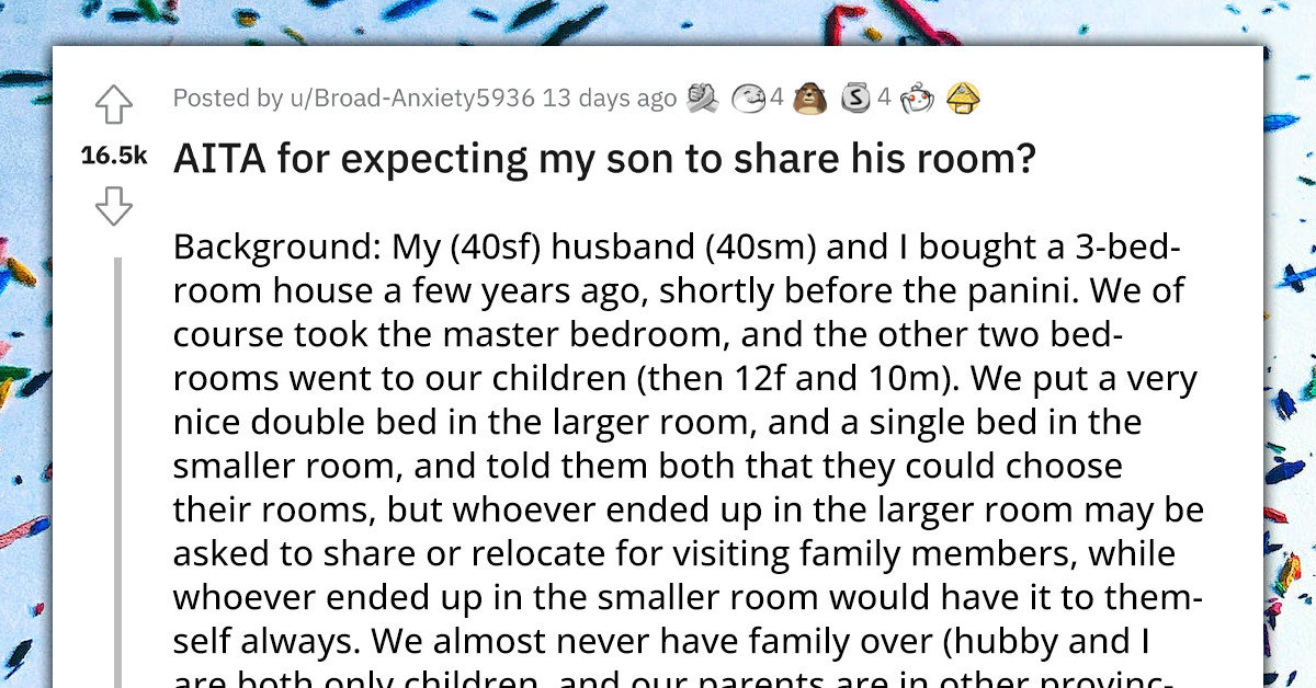 Son Refuses To Share His Room With His Visiting Grandma And Sleep On An Air Mattress Because "She Smells Funny"