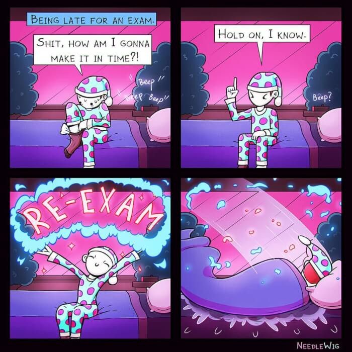 15. Late for an Exam