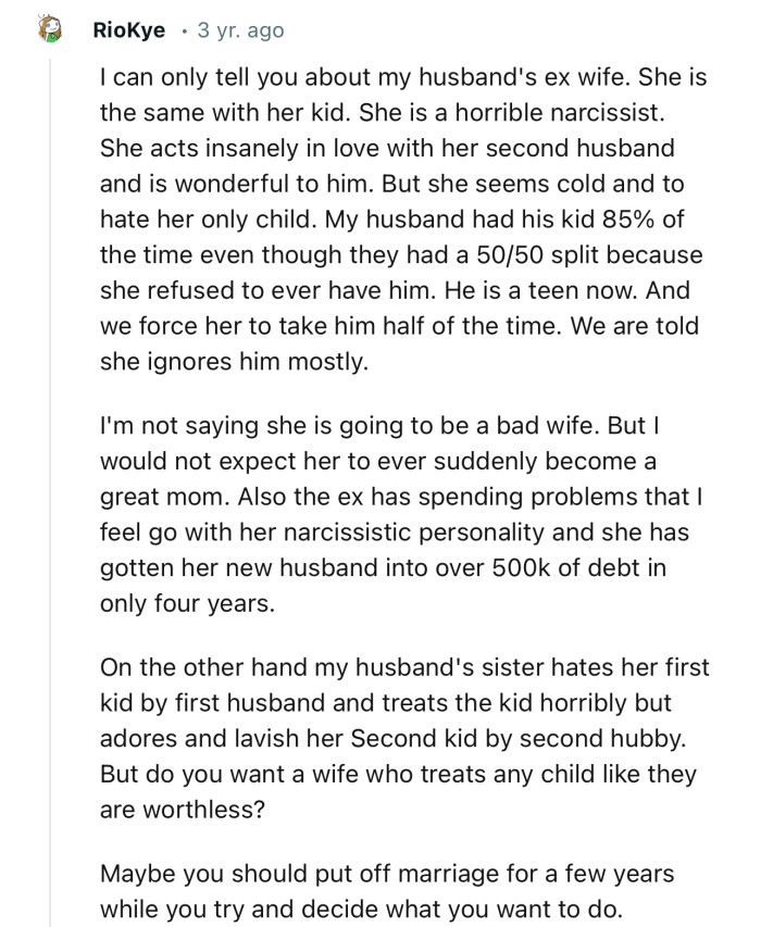“Maybe You Should Put Off Marriage for a Few Years While You Try and Decide What You Want to Do.”