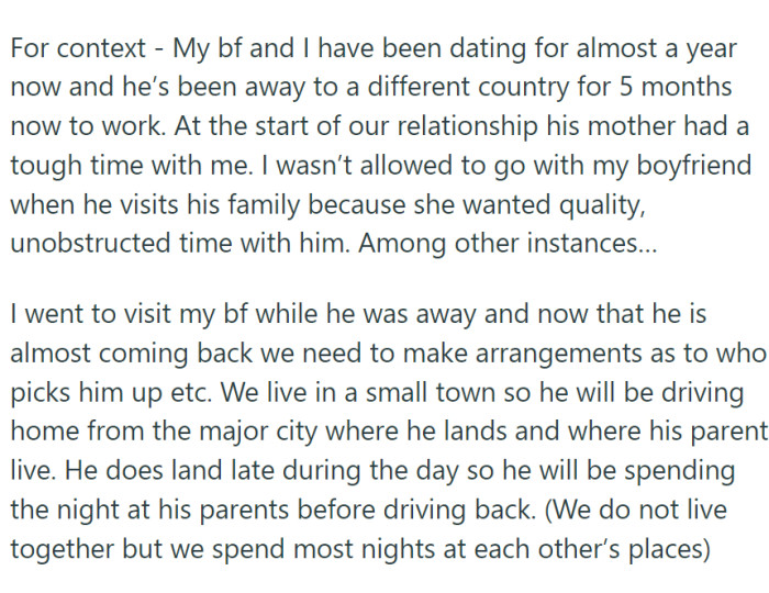 She and her boyfriend, a 22-year-old man, have enjoyed a year of romance. However, the past five months have seen them apart due to his work commitments in a different country.