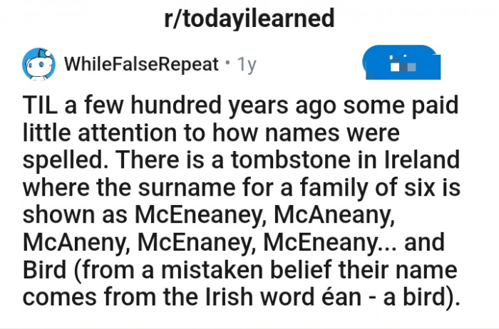 Redditor u/WhileFalseRepeat has shared an interesting piece of information with the TodayILearned subreddit group and here it is