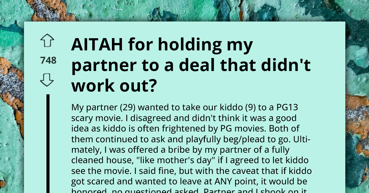 Partner Promises To Clean House If Wife Lets Their 9 Y.O. Watch Horror Movie, Bribe Hilariously Backfires