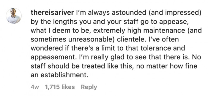 Servers should not have to bend over backwards to satisfy their entitled customers. A mistake was made but the yelling and the rude attitude was unnecessary.