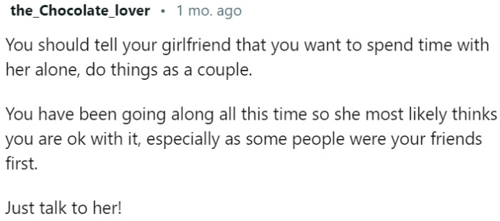 Clarify your feelings about the frequent group dates